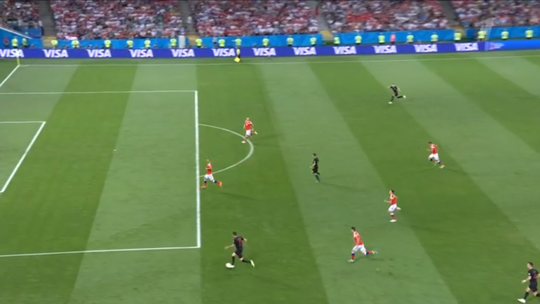 Россия - Хорватия: гол Андрея Крамарича. Россия - Хорватия: гол Андрея Крамарича.