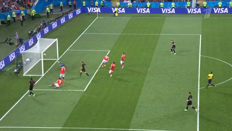 Россия - Хорватия: гол Андрея Крамарича. Россия - Хорватия: гол Андрея Крамарича.