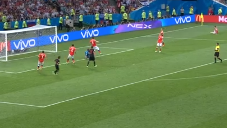 Россия - Хорватия: гол Домагоя Виды. Россия - Хорватия: гол Домагоя Виды.