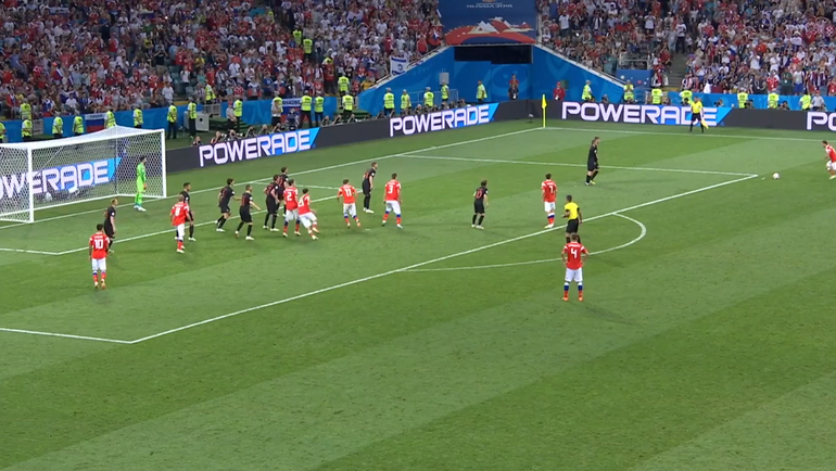 Россия - Хорватия: гол Мариу Фернандеса. Россия - Хорватия: гол Мариу Фернандеса.