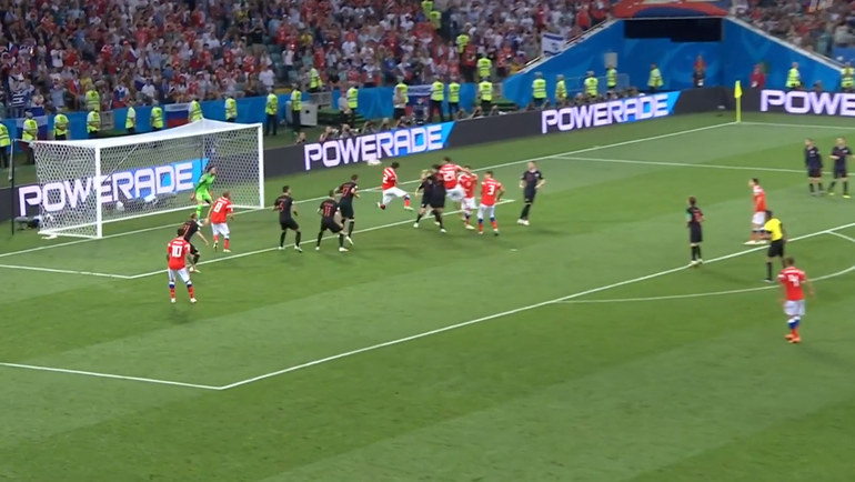 Россия - Хорватия: гол Мариу Фернандеса. Россия - Хорватия: гол Мариу Фернандеса.