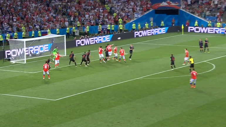 Россия - Хорватия: гол Мариу Фернандеса. Россия - Хорватия: гол Мариу Фернандеса.