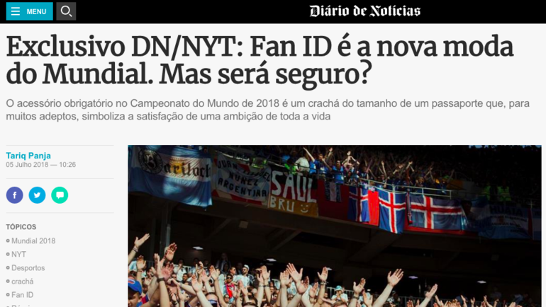NEW YORK TIMES/DIARIO DE NOTICIAS. NEW YORK TIMES/DIARIO DE NOTICIAS.