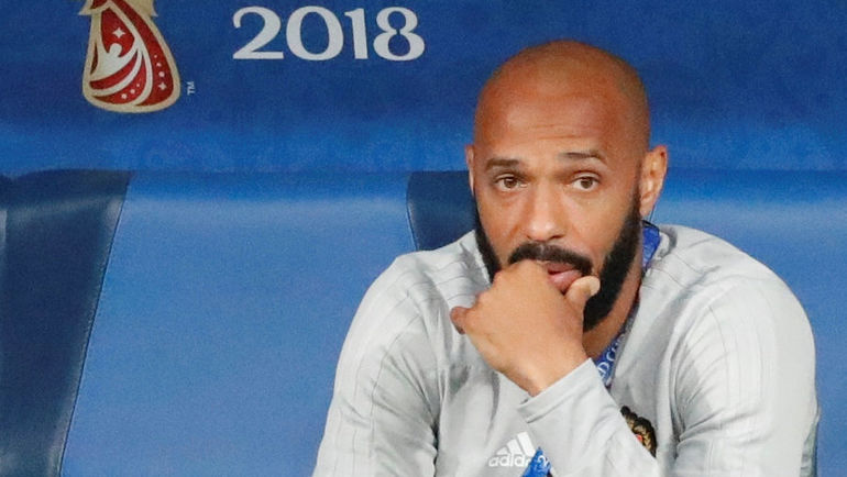 Помощник главного тренера бельгийцев Роберто Мартинеса - француз Тьерри АНРИ. Фото REUTERS Помощник главного тренера бельгийцев Роберто Мартинеса - француз Тьерри АНРИ. Фото REUTERS