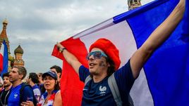 Болельщики сборной Франции.