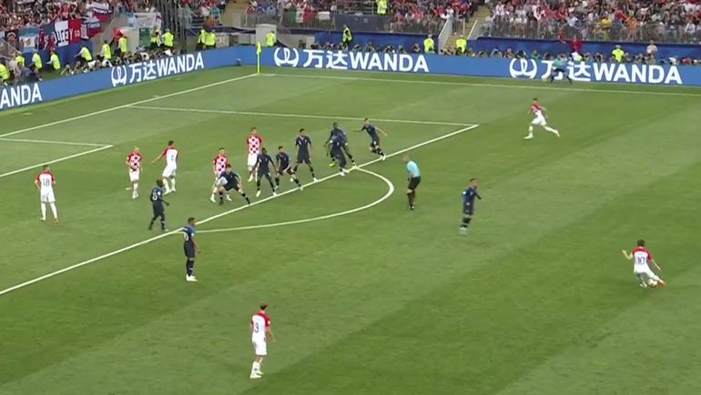 Гол Ивана Перишича на 38-й минуте финала ЧМ-2018. Гол Ивана Перишича на 38-й минуте финала ЧМ-2018.