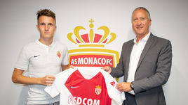 Александр ГОЛОВИН с вице-президентом "Монако" Вадимом ВАСИЛЬЕВЫМ.