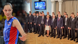 Екатерина ГАМОВА и сборная России по футболу.
