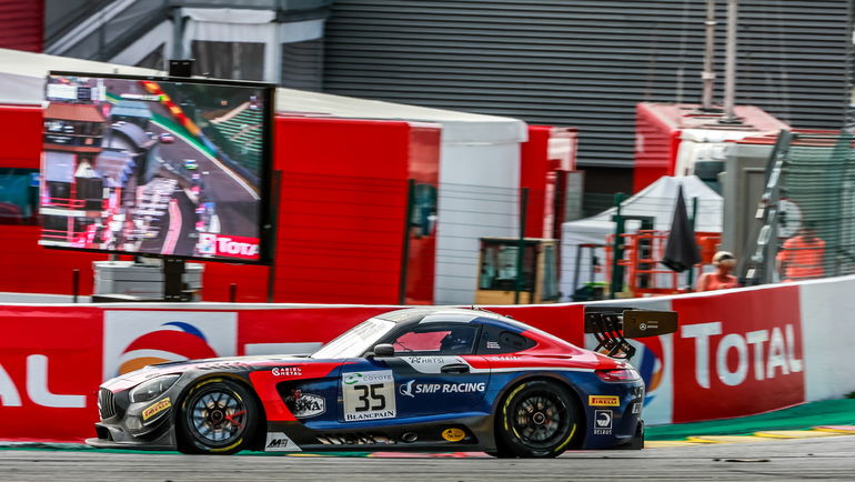 Михаил Алешин, испанец Мигель Молина и итальянец Давиде Ригон на Ferrari 488 GT3 замкнули десятку сильнейших, а Виталий Петров, Денис Булатов и британец Майкл Медоуз на Mercedes AMG GT3 финишировали 16-ми. Михаил Алешин, испанец Мигель Молина и итальянец Давиде Ригон на Ferrari 488 GT3 замкнули десятку сильнейших, а Виталий Петров, Денис Булатов и британец Майкл Медоуз на Mercedes AMG GT3 финишировали 16-ми.