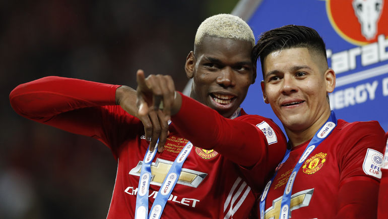 Останутся ли одноклубниками Поль ПОГБА (слева) и Маркос РОХО или аргентинец вернется в Россию? Фото REUTERS Останутся ли одноклубниками Поль ПОГБА (слева) и Маркос РОХО или аргентинец вернется в Россию? Фото REUTERS