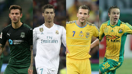 Федор СМОЛОВ, КРИШТИАНУ РОНАЛДУ, Андрей ШЕВЧЕНКО и Андрей ЕЩЕНКО.