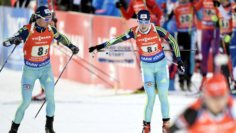 Ольга АБРАМОВА (справа) выступает за Украину с 2013 года. Фото REUTERS Ольга АБРАМОВА (справа) выступает за Украину с 2013 года. Фото REUTERS