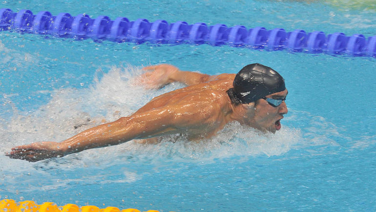 Майкл ФЕЛПС. Фото Алексей ИВАНОВ Майкл ФЕЛПС. Фото Алексей ИВАНОВ