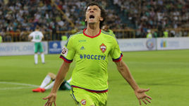 27 августа 2016 года. Томск. "Томь" – ЦСКА – 0:1. 54-я минута. Эмоции Романа ЕРЕМЕНКО после забитого гола.