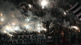 17 февраля 2011 года. Салоники. ПАОК - ЦСКА - 0:1. Так греческие болельщики встречали армейцев. Как будет в матче со "Спартаком"?