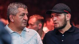 Хабиб НУРМАГОМЕДОВ с отцом Абдулманапом.