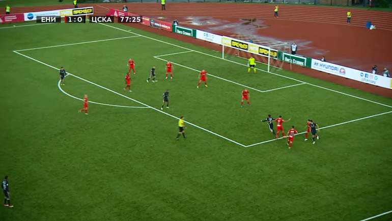 Момент с пенальти в пользу ЦСКА. Момент с пенальти в пользу ЦСКА.