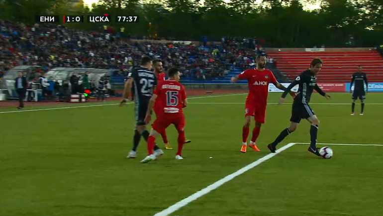 Момент с пенальти в пользу ЦСКА. Момент с пенальти в пользу ЦСКА.