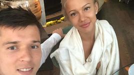 Дмитрий ПОЛОЗ с супругой.