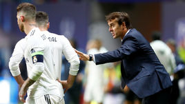 Среда. Таллин. "Реал" - "Атлетико" - 2:4 д.в. Хулен ЛОПЕТЕГИ (справа).