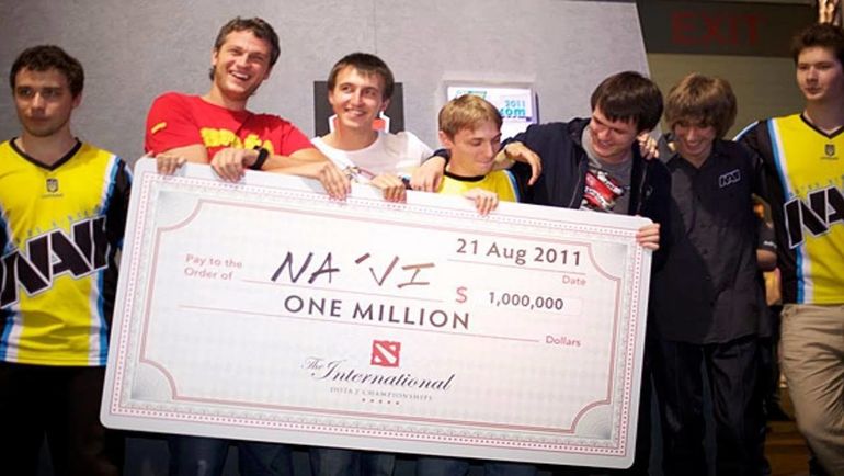 Natus Vincere после победы на The International. Natus Vincere после победы на The International.