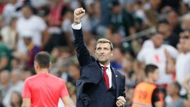 18 августа. Краснодар. "Краснодар" - "Спартак" - 0:1. Главный тренер красно-белых Массимо КАРРЕРА после гола Зе Луиша.