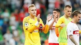 Голкипер "Спартака" Александр МАКСИМЕНКО.