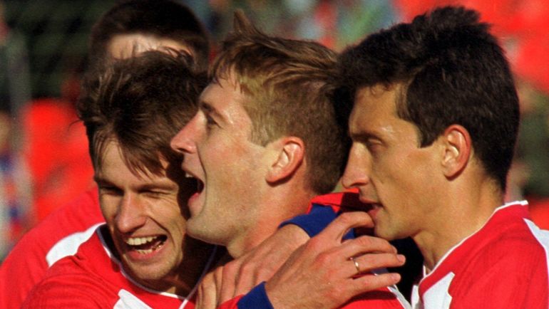 1999 год. Сергей СЕМАК, Владимир КУЛИК, Дмитрий ХОМУХА (слева направо). Фото Александр ВИЛЬФ 1999 год. Сергей СЕМАК, Владимир КУЛИК, Дмитрий ХОМУХА (слева направо). Фото Александр ВИЛЬФ