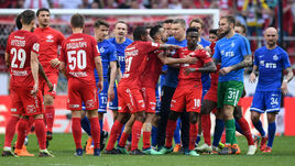 13 мая 2018 года. Москва."Спартак" - Динамо" - 0:1. Стычка в конце матча.