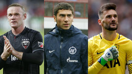 Уэйн РУНИ, Алексей ИОНОВ и Юго ЛЛОРИС.