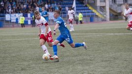 26 августа. Санкт-Петербург. МСА "Петровский". "Зенит-2" – "Спартак-2" – 0:3. Владислав ПАНТЕЛЕЕВ (слева) и Иван ТАРАСОВ.