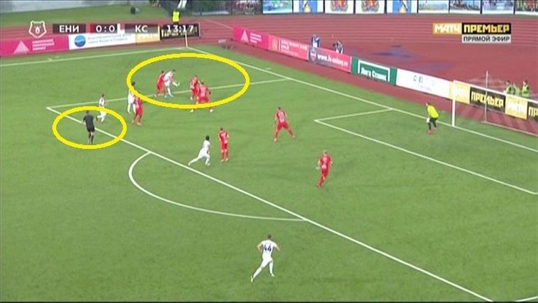 Спорный момент на 14-й минуте. Спорный момент на 14-й минуте.