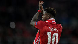 17 октября 2017 года. Москва. Тушино. "Спартак" - "Севилья" - 5:1. Квинси ПРОМЕС в этой игре сделал дубль и отдал две голевые передачи.