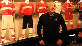 24 марта 2017 года. Москва. "Открытие Арена". Олег РОМАНЦЕВ в музее "Спартака".