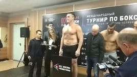 Лебедев показал на весах 96,5 кг, Алтункая - 94,1 кг