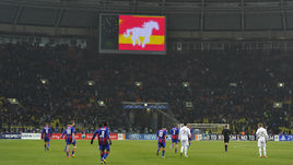 21 февраля 2012 года. Москва. Лужники. ЦСКА - "Реал" - 1:1. Аншлаг на главной арене страны на первом матче 1/8 финала Лиги чемпионов.