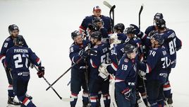 Игроки "Торпедо" после победы над "Барысом".