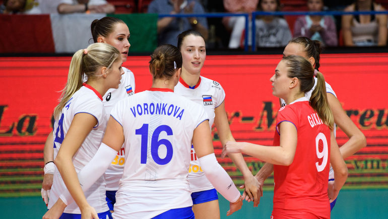 9 сентября. Монтре. Италия - Россия - 3:0. Волейболистки сборной России. Фото volleymasters.ch 9 сентября. Монтре. Италия - Россия - 3:0. Волейболистки сборной России. Фото volleymasters.ch