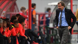 14 сентября. Москва. Черкизово. "Локомотив" - "Динамо" - 1:1. Главный тренер железнодорожников Юрий Семин.