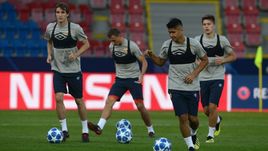 18 сентября. Пльзень. Тренировка ЦСКА перед матчем Лиги чемпионов с "Викторией".