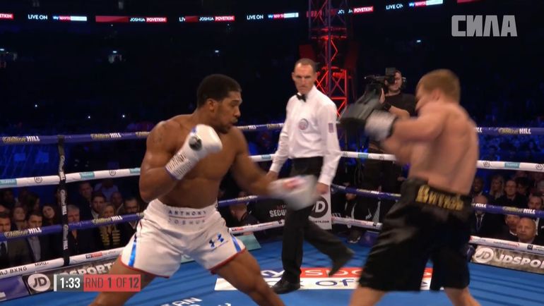 Эпизод боя Энтони Джошуа - Александр Поветкин. Эпизод боя Энтони Джошуа - Александр Поветкин.