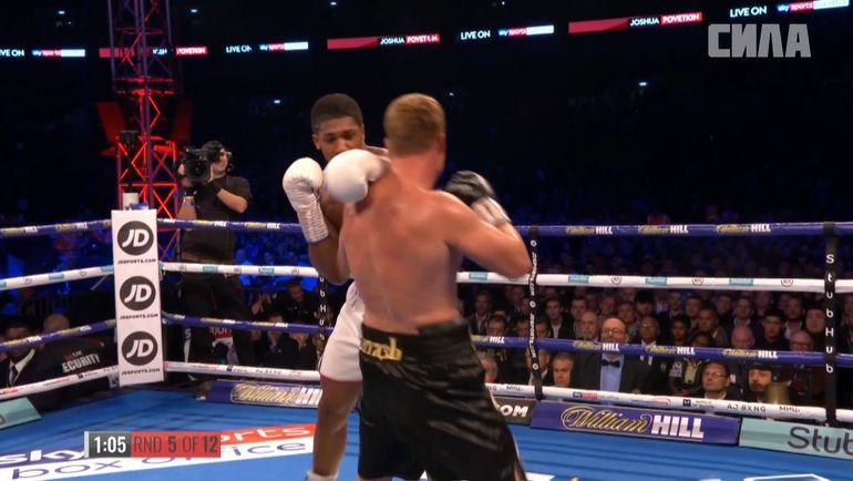 Эпизод боя Энтони Джошуа - Александр Поветкин. Эпизод боя Энтони Джошуа - Александр Поветкин.