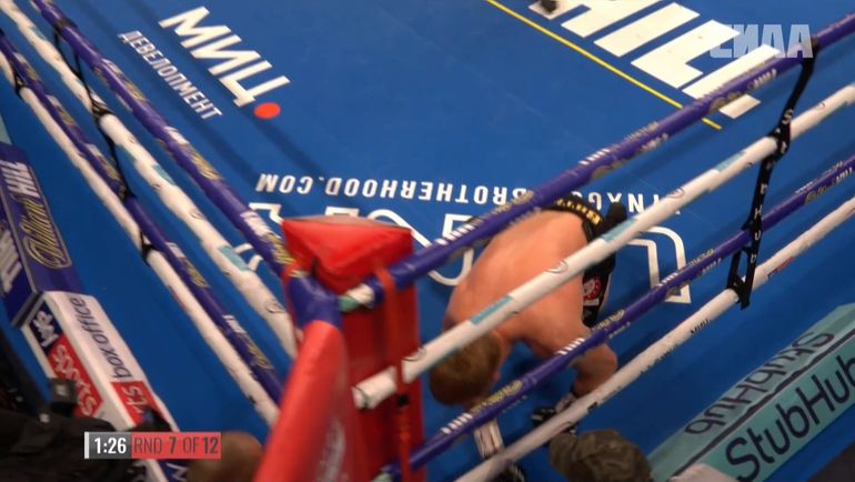 Эпизод боя Энтони Джошуа - Александр Поветкин. Эпизод боя Энтони Джошуа - Александр Поветкин.