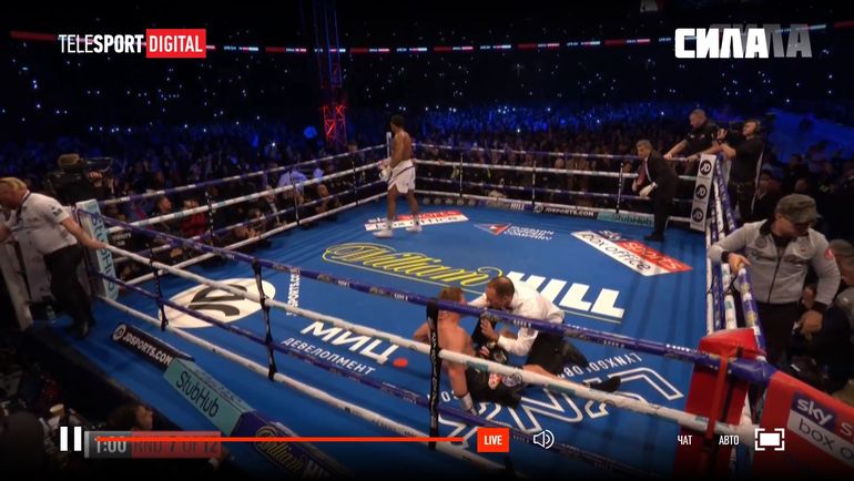Эпизод боя Энтони Джошуа - Александр Поветкин. Эпизод боя Энтони Джошуа - Александр Поветкин.