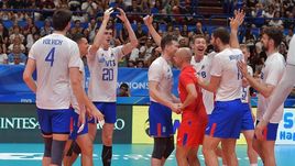 Волейболисты сборной России.