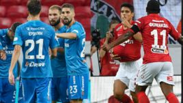 Футболисты "Зенита" и "Спартака".