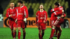 30 сентября 1998 года. Москва. "Спартак" - "Реал" - 2:1. Футболисты "Спартака".