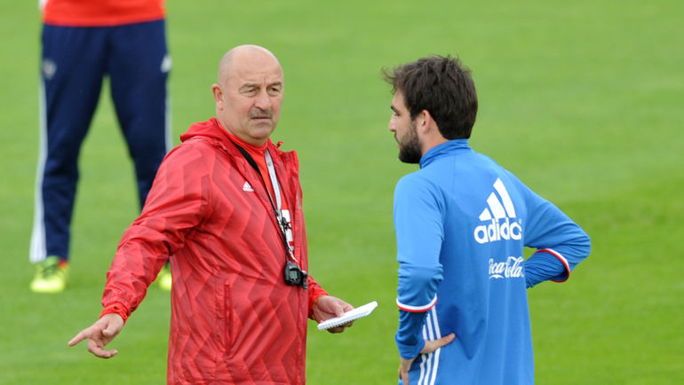 8 июня 2017 года. Москва. Станислав Черчесов и Георгий Джикия. Фото Алексей Иванов 8 июня 2017 года. Москва. Станислав Черчесов и Георгий Джикия. Фото Алексей Иванов