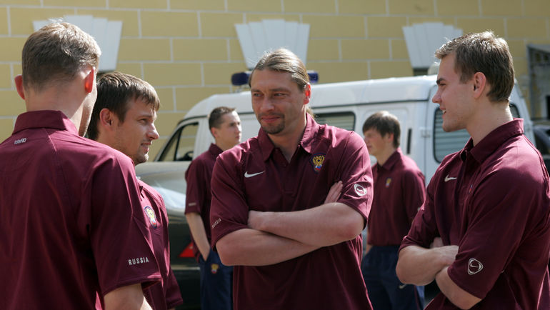 2005-й год. Сергей Семак, Сергей Овчинников, Игорь Акинфеев. Фото Александр Вильф 2005-й год. Сергей Семак, Сергей Овчинников, Игорь Акинфеев. Фото Александр Вильф