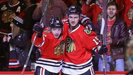 Артемий Панарин (слева) и Артем Анисимов.